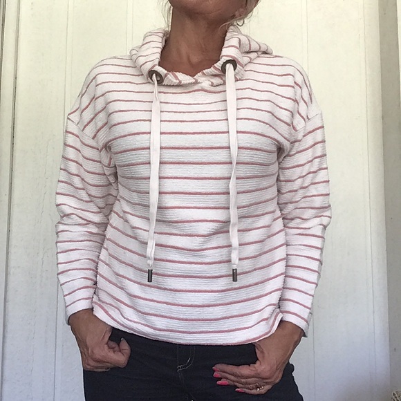STORIA STRIPED FRENCH TERRY HOODIE MEDIUM - Picture 3 of 11